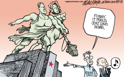 SNOWDEN IN RUSSIA  by Mike Keefe
