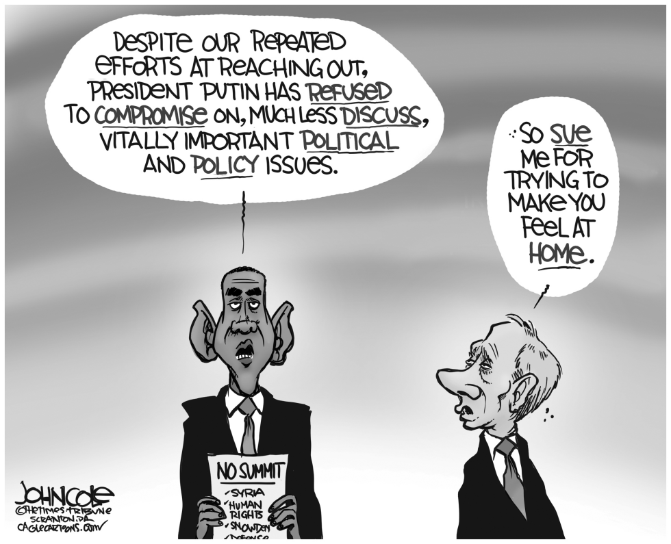 Obama and Putin BW