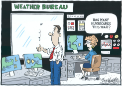 HURRICANE NUMBER by Bob Englehart