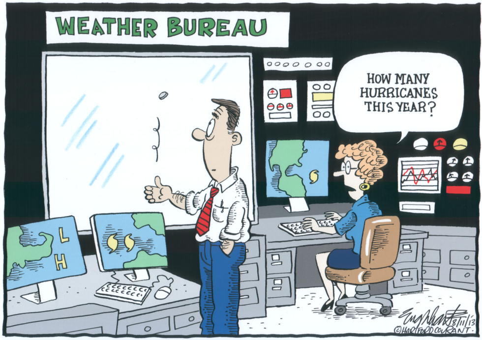  HURRICANE NUMBER  by Bob Englehart