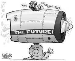 BEZOS AND THE POST BW by John Cole