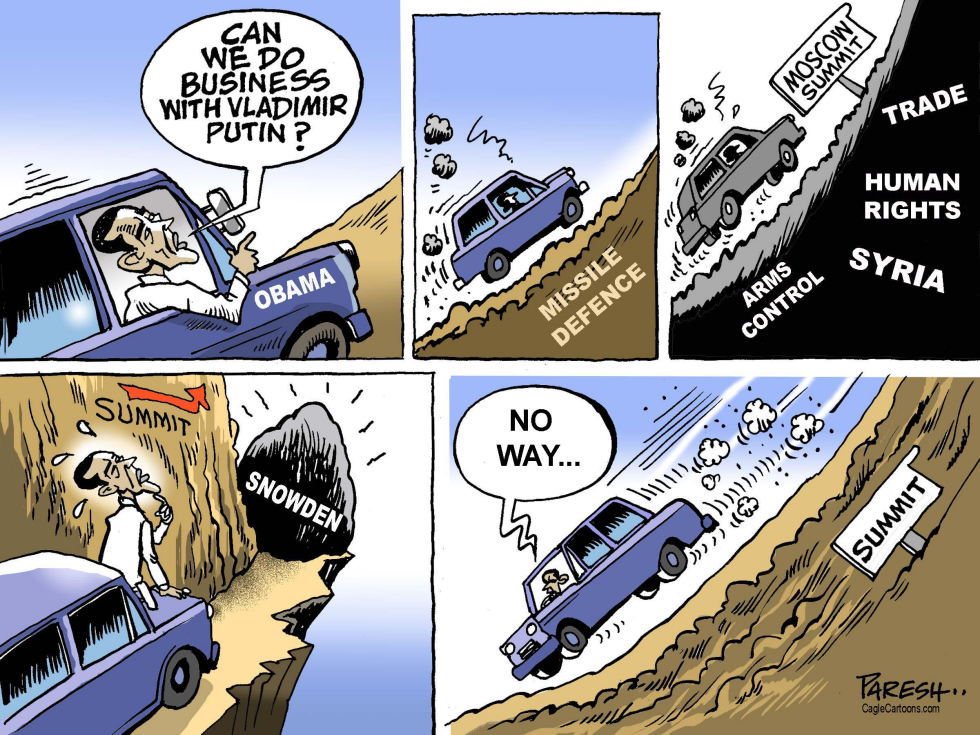  OBAMA AND PUTIN by Paresh Nath