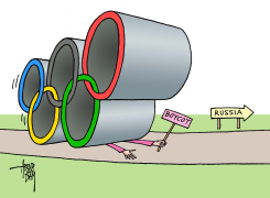 OLYMPIC BOYCOT by Arend Van Dam