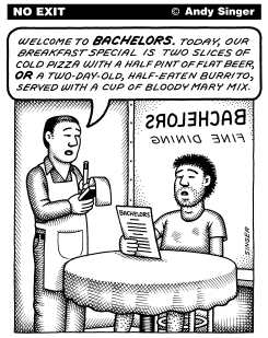 BACHELORS FINE DINING by Andy Singer