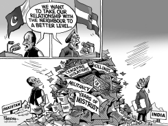 INDIA, PAKISTAN INDEPENDENCE DAY by Paresh Nath