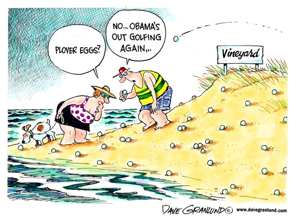  OBAMA VACATION  GOLF by Dave Granlund