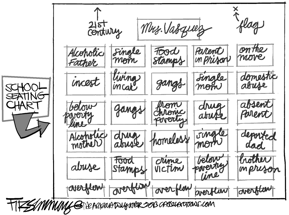  CLASSROOM SEATING CHART by David Fitzsimmons