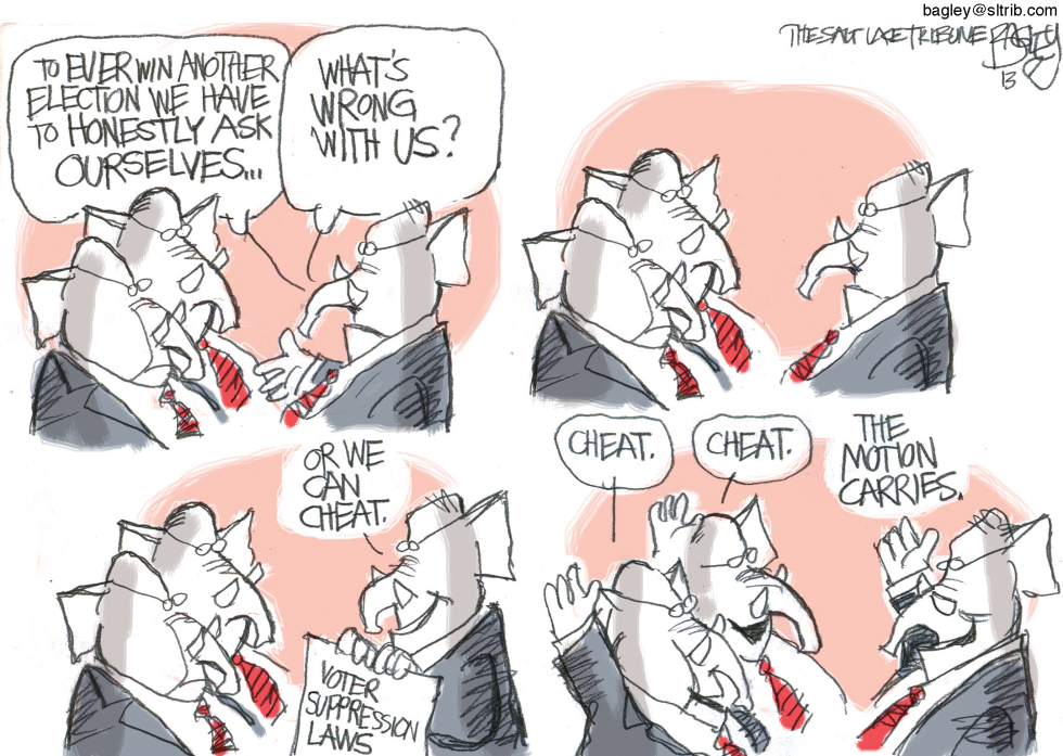  VOTER SUPPRESSION by Pat Bagley