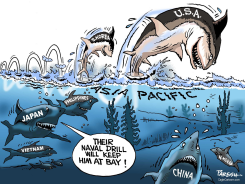 NAVAL DRILL IN ASIA  by Paresh Nath