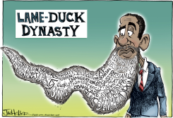 LAME-DUCK DYNASTY by Joe Heller