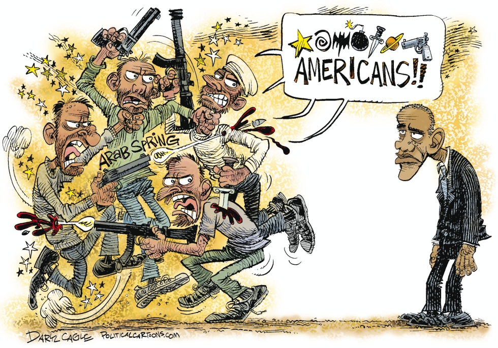 Anti-American Arab Spring and Obama COLOR