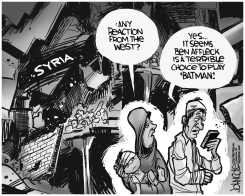 SYRIA AND AFFLECK BW by John Cole