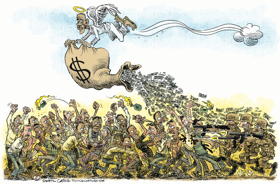  OBAMA Y LA AYUDA A EGIPTO  by Daryl Cagle