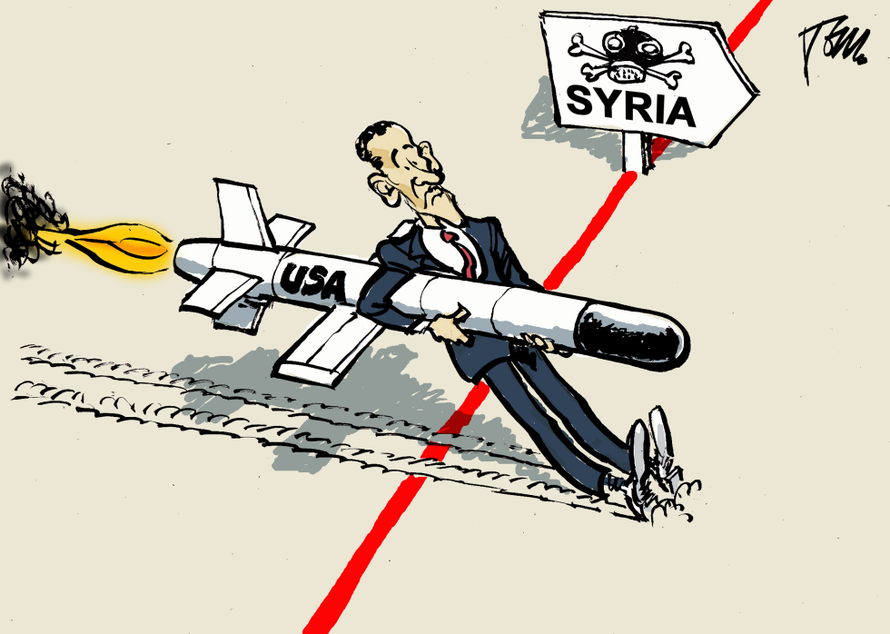  OBAMA AND THE SYRIA RED LINE by Tom Janssen