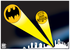BEN AFFLECK AS BATMAN, by Randy Bish