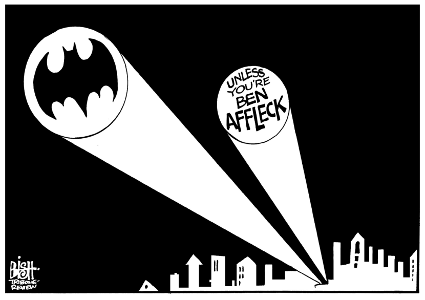 BEN AFFLECK AS BATMAN, B/W