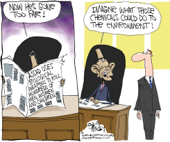 OBAMA REACTS TO SYRIA  by Gary McCoy