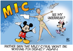 MILEY CYRUS,  by Randy Bish