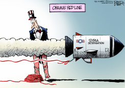 SYRIA RED LINE  by Nate Beeler