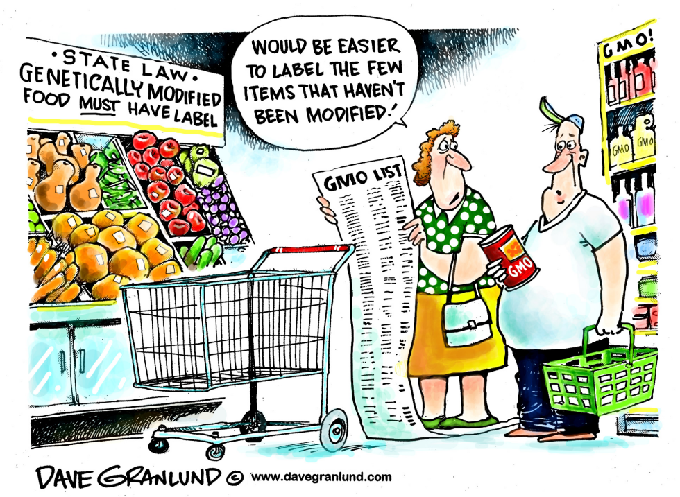  GMO FOOD LABEL LAWS by Dave Granlund