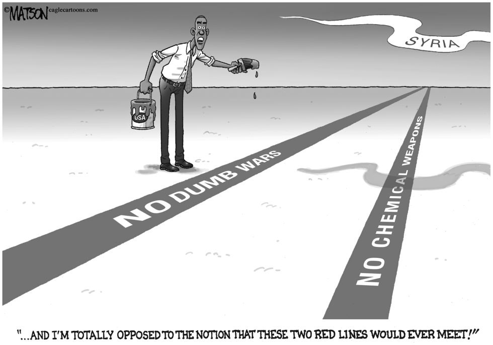 Obama Draws Parallel Red Lines