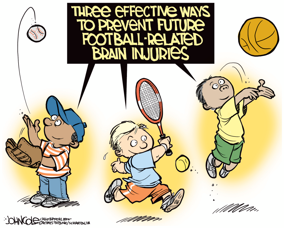 Football brain injuries COLOR