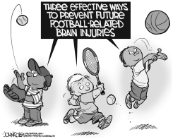 FOOTBALL BRAIN INJURIES BW by John Cole