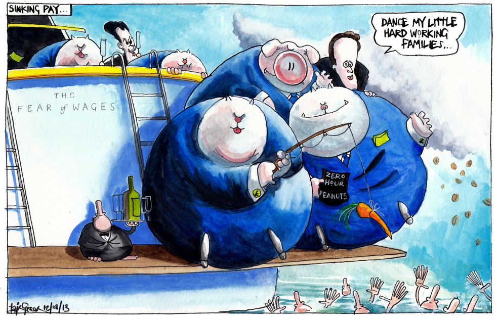 SINKING WAGES