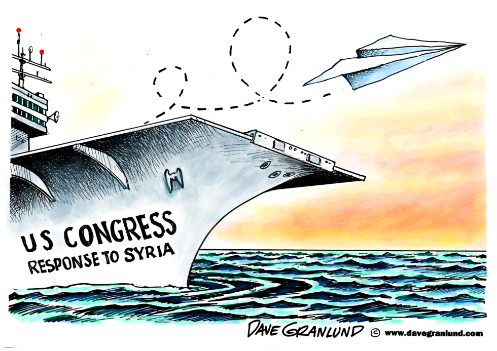  CONGRESS RESPONSE TO SYRIA by Dave Granlund