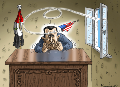 ASSAD SCARED by Marian Kamensky