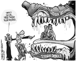 SYRIAN JAWS BW by John Cole