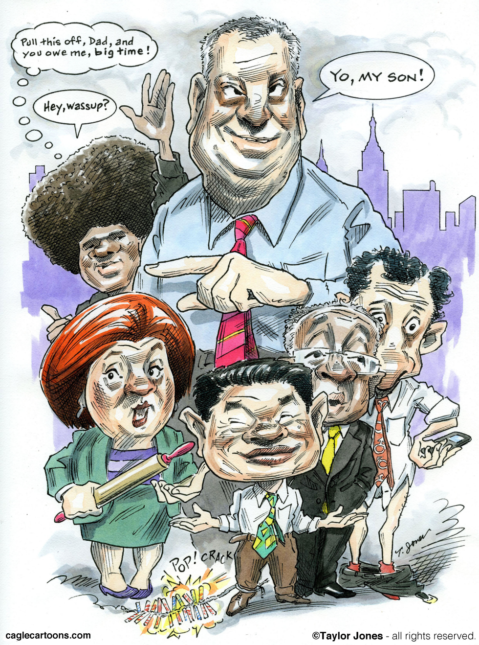 New York mayoral candidates - COLOR