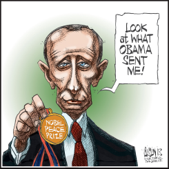 PUTIN SAVES THE DAY by Terry Mosher