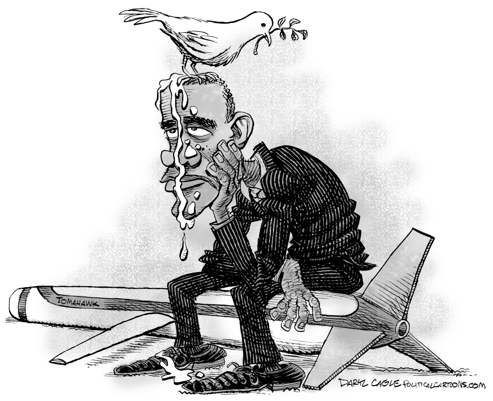  OBAMA SYRIA MISSILES AND PEACE  by Daryl Cagle