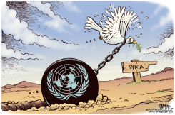 UN ANCHOR  by Rick McKee