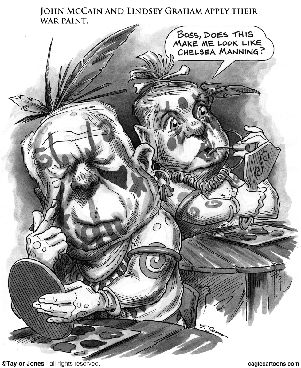  MCCAIN AND GRAHAM - WAR PAINT -  by Taylor Jones