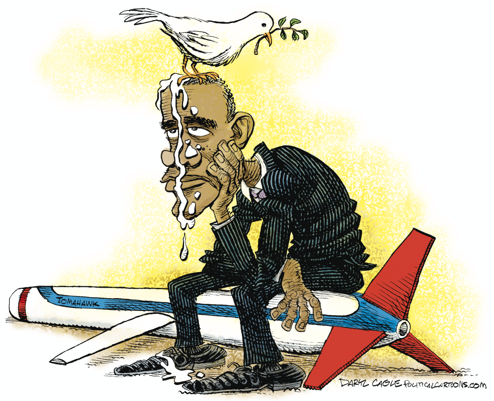  OBAMA, SIRIA, MISILES Y PAZ  by Daryl Cagle