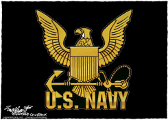 TIROTEO EN CAMPO NAVAL / by Bob Englehart
