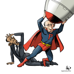 PUTINMAN  by Hajo de Reijger