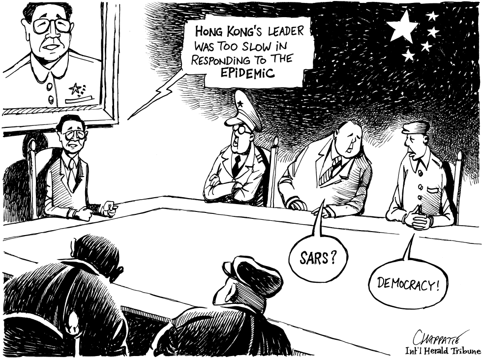  HONG KONG LEADER FIRED by Patrick Chappatte