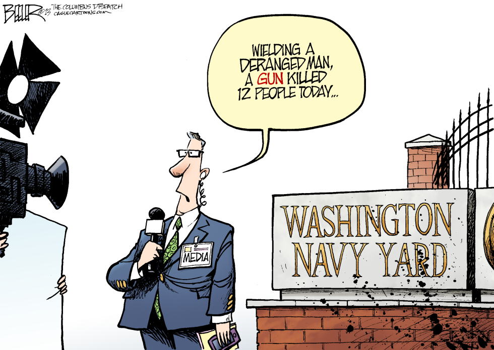  NAVY YARD SHOOTING by Nate Beeler