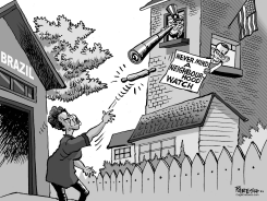 BRAZIL AND USA by Paresh Nath