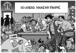 THE NRA GUNS AND STARBUCKS by R.J. Matson