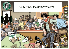 THE NRA GUNS AND STARBUCKS by R.J. Matson