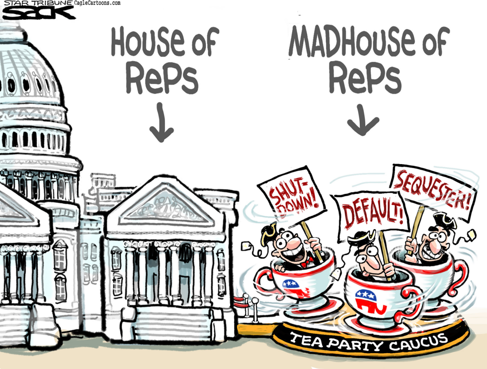 Tea Party Loonies COLOR