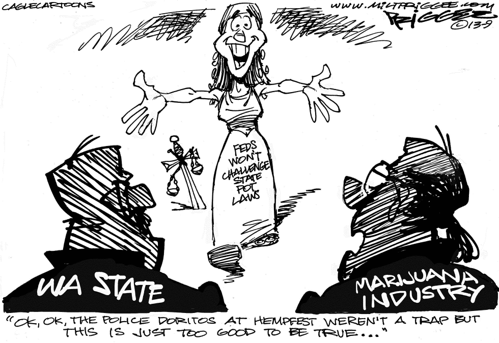  STATE POT 'N' FED LAWS by Milt Priggee