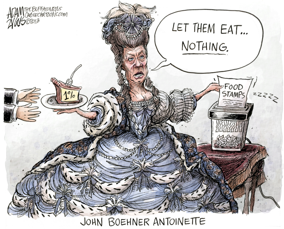  JOHN BOEHNER ANTOINETTE by Adam Zyglis