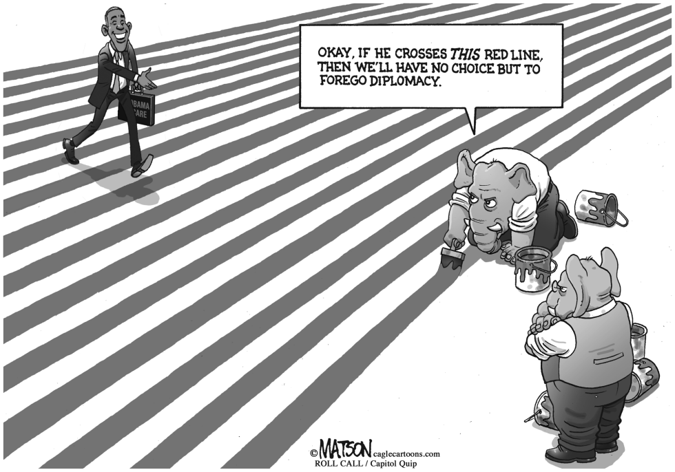  REPUBLICANS DRAW RED LINES by RJ Matson