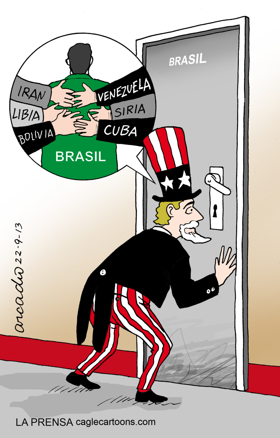 Los Estados Unidos espiando