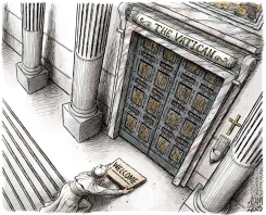 POPE FRANCIS  by Adam Zyglis